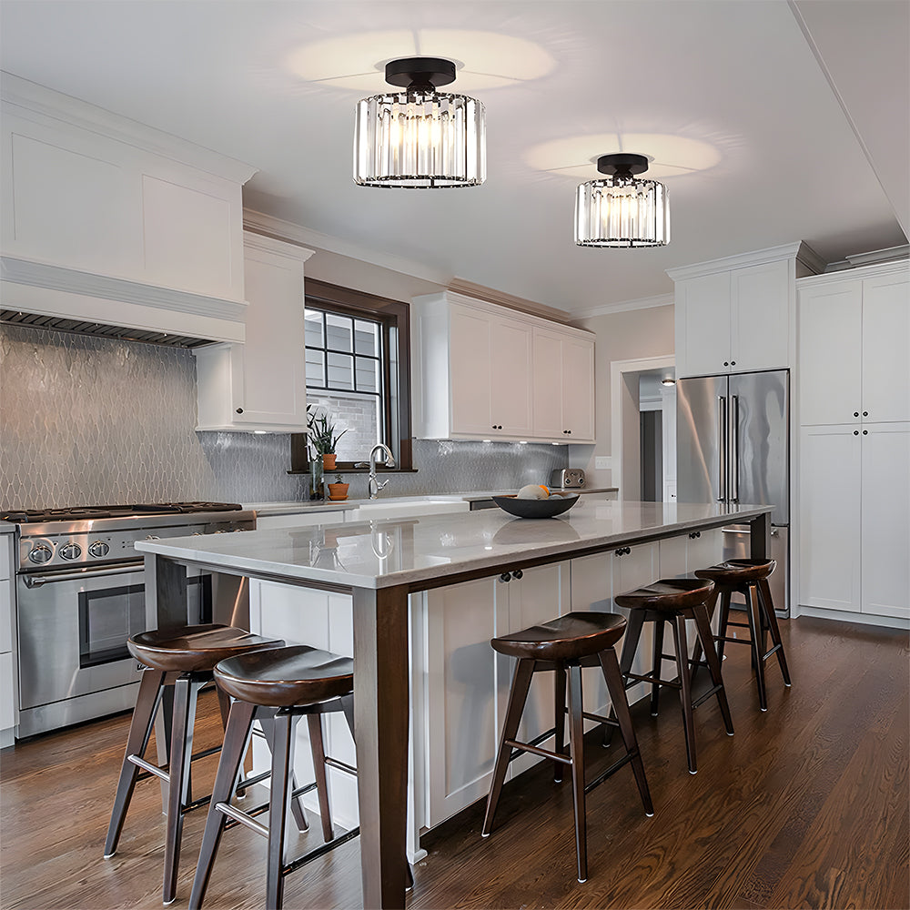 Premium Crystal Flush Mount Ceiling Light Fixture | Ridorn