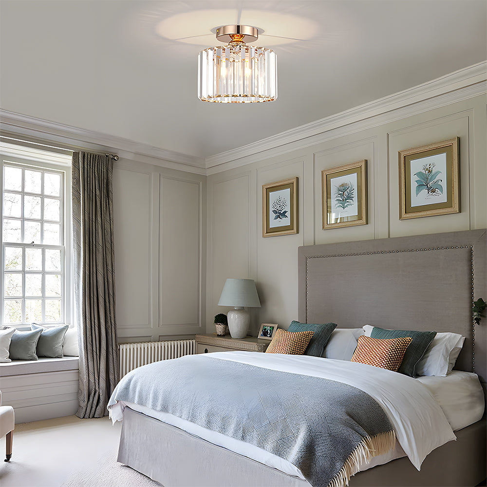 Premium Crystal Flush Mount Ceiling Light Fixture | Ridorn