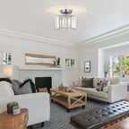 Premium Crystal Flush Mount Ceiling Light Fixture | Ridorn