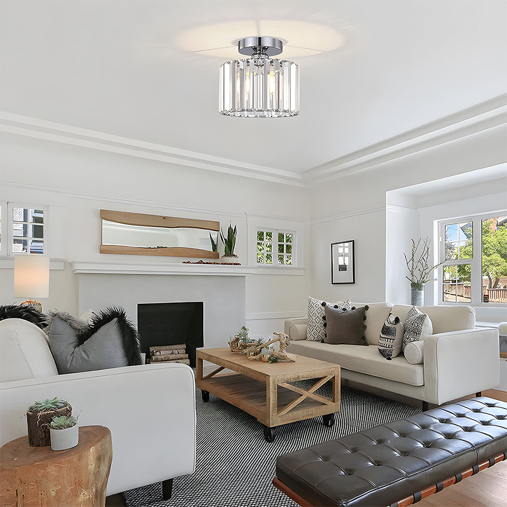 Premium Crystal Flush Mount Ceiling Light Fixture | Ridorn