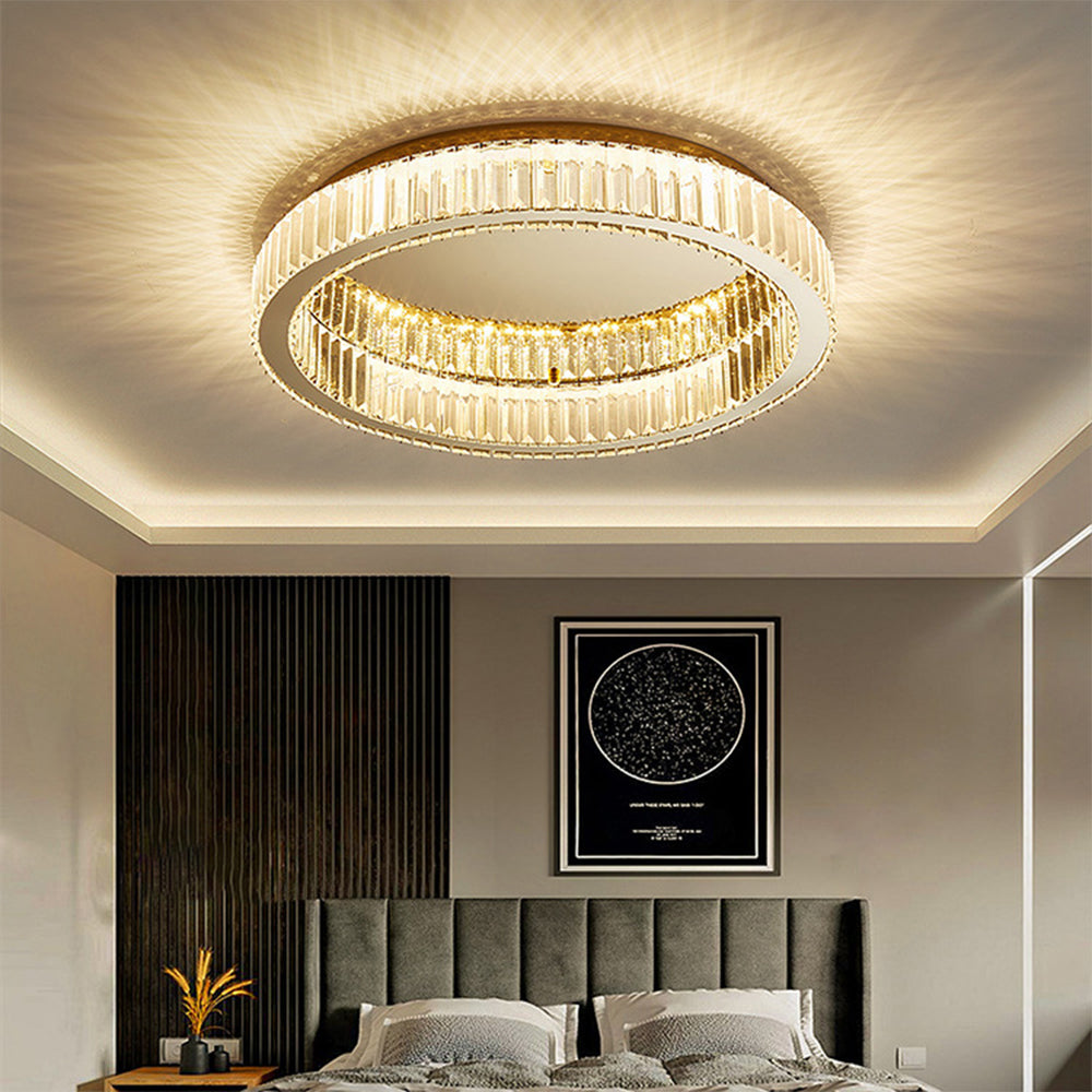 Layered LED Flush Ceiling Light Fixture for Indoor Spaces | Ridorn