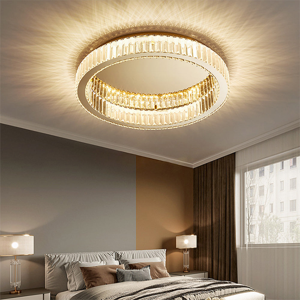 Layered LED Flush Ceiling Light Fixture for Indoor Spaces | Ridorn