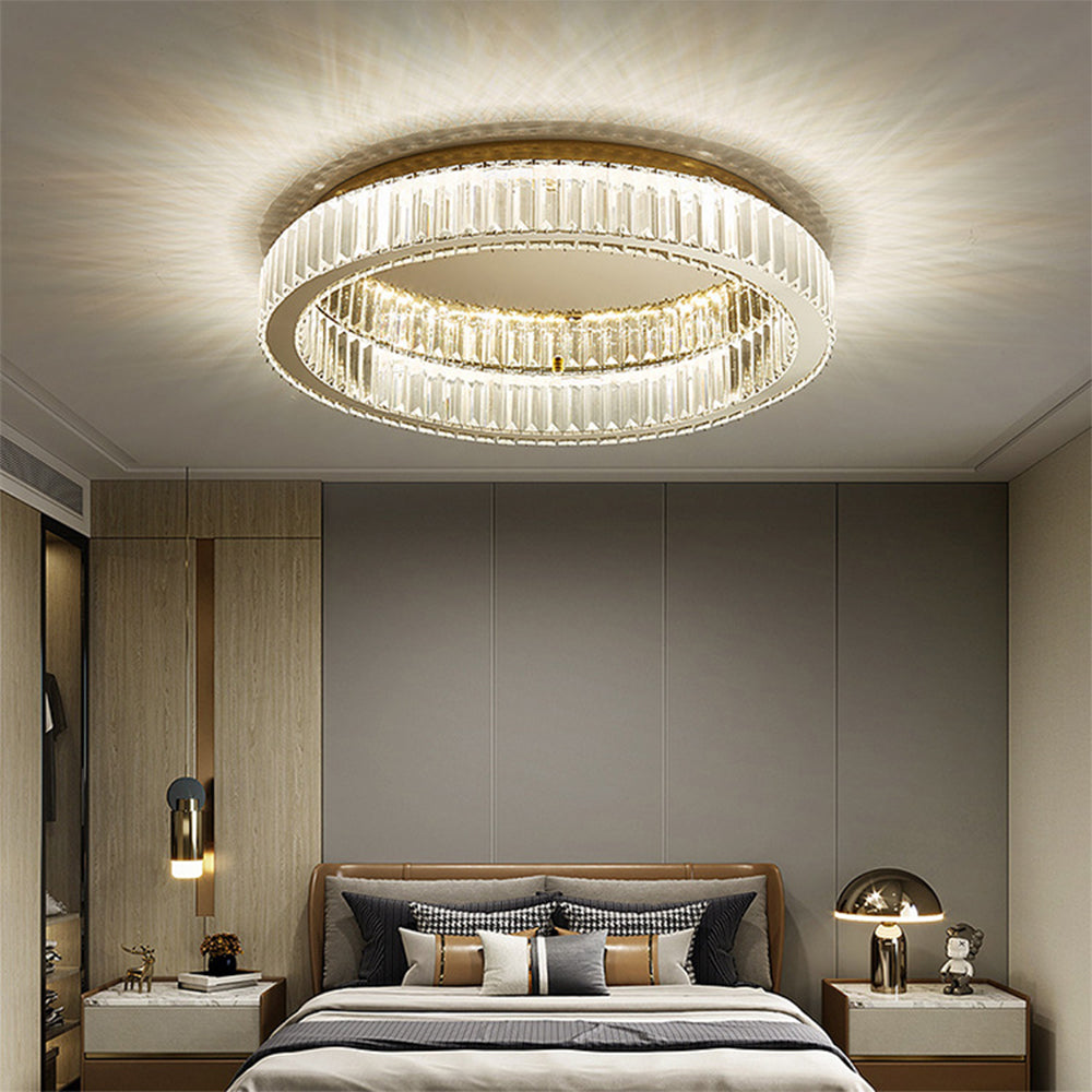Layered LED Flush Ceiling Light Fixture for Indoor Spaces | Ridorn