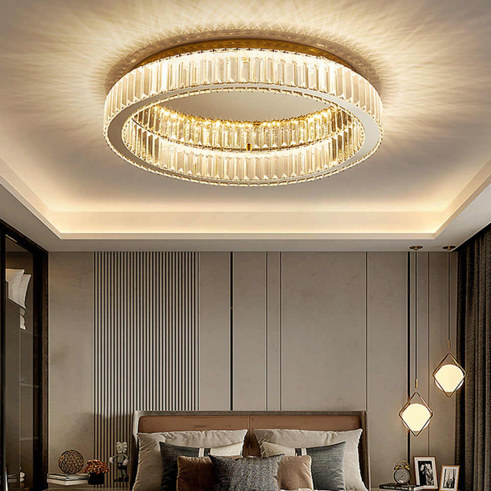 Layered LED Flush Ceiling Light Fixture for Indoor Spaces | Ridorn