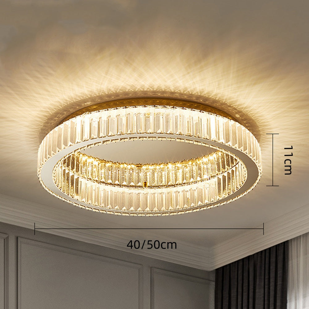 Layered LED Flush Ceiling Light Fixture for Indoor Spaces | Ridorn