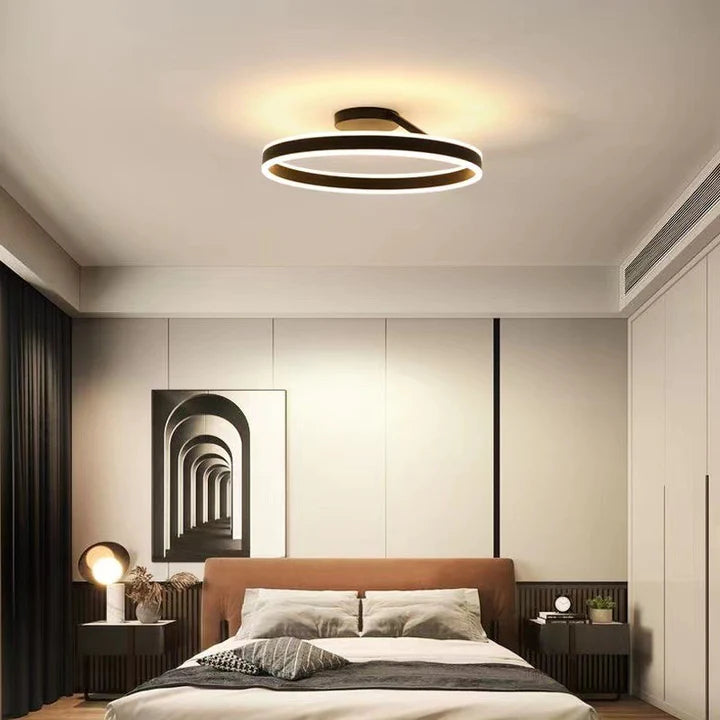 Offset Circular LED Ceiling Light with Modern Design | Ridorn