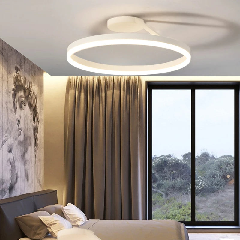 Offset Circular LED Ceiling Light with Modern Design | Ridorn