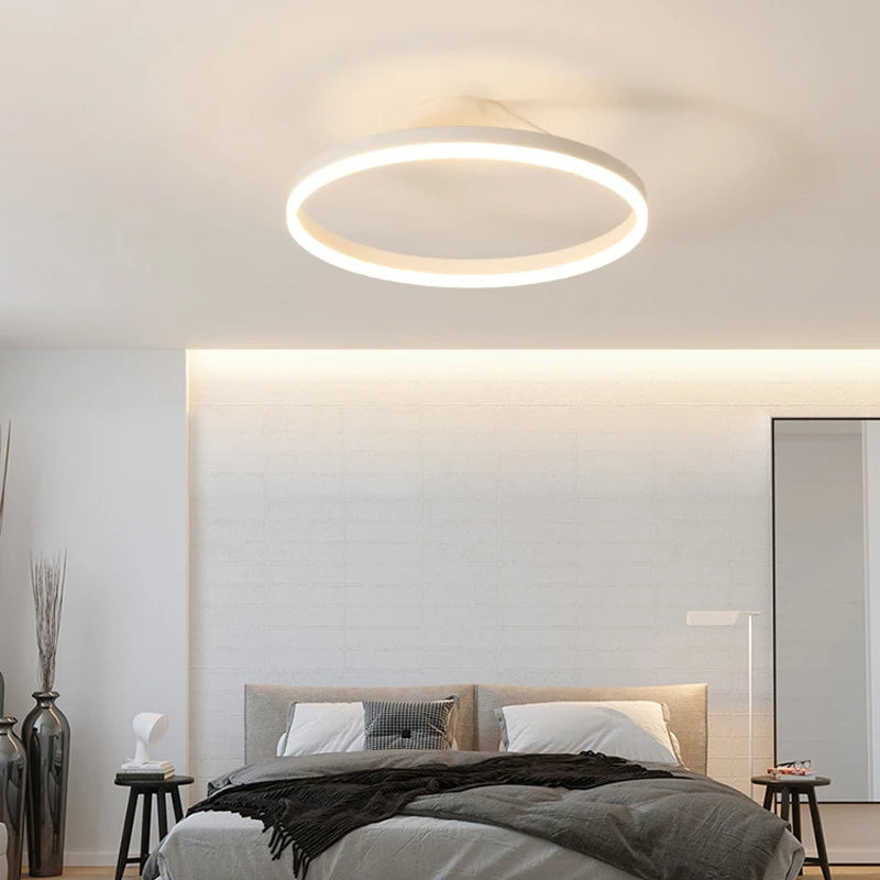 Offset Circular LED Ceiling Light with Modern Design | Ridorn