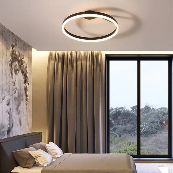 Offset Circular LED Ceiling Light with Modern Design | Ridorn