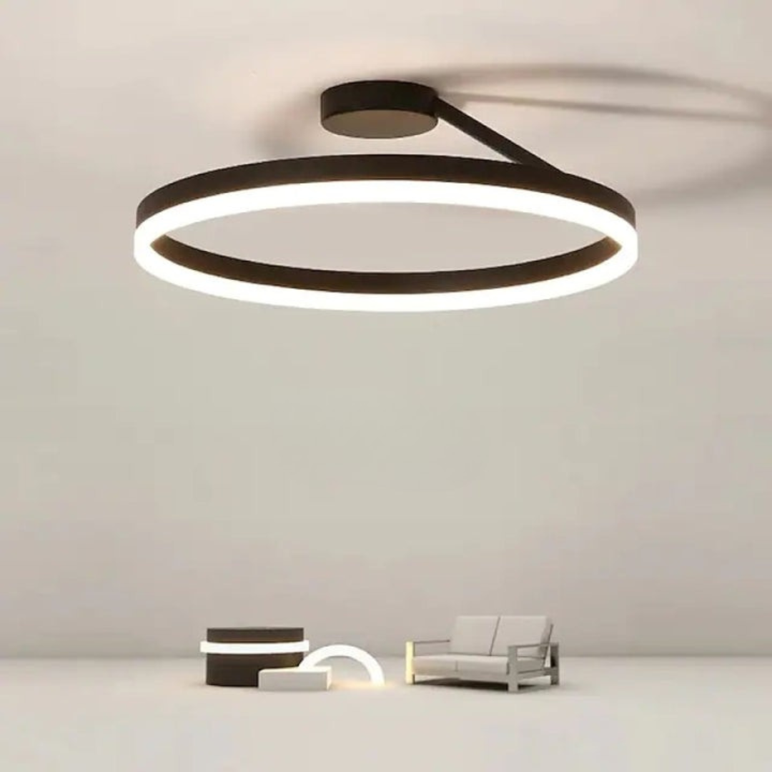 Offset Circular LED Ceiling Light with Modern Design | Ridorn