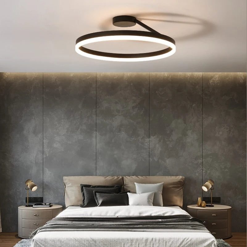 Offset Circular LED Ceiling Light with Modern Design | Ridorn