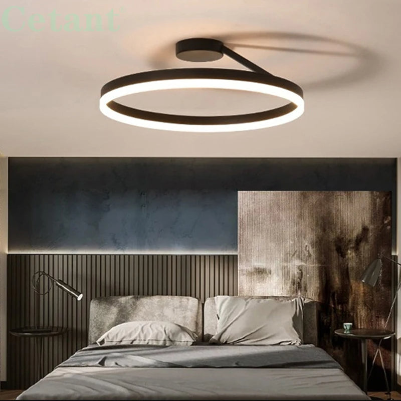 Offset Circular LED Ceiling Light with Modern Design | Ridorn