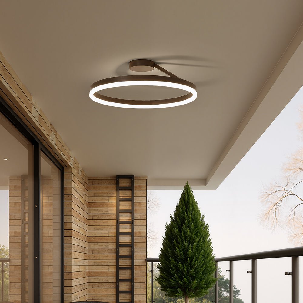 Offset Circular LED Ceiling Light with Modern Design | Ridorn