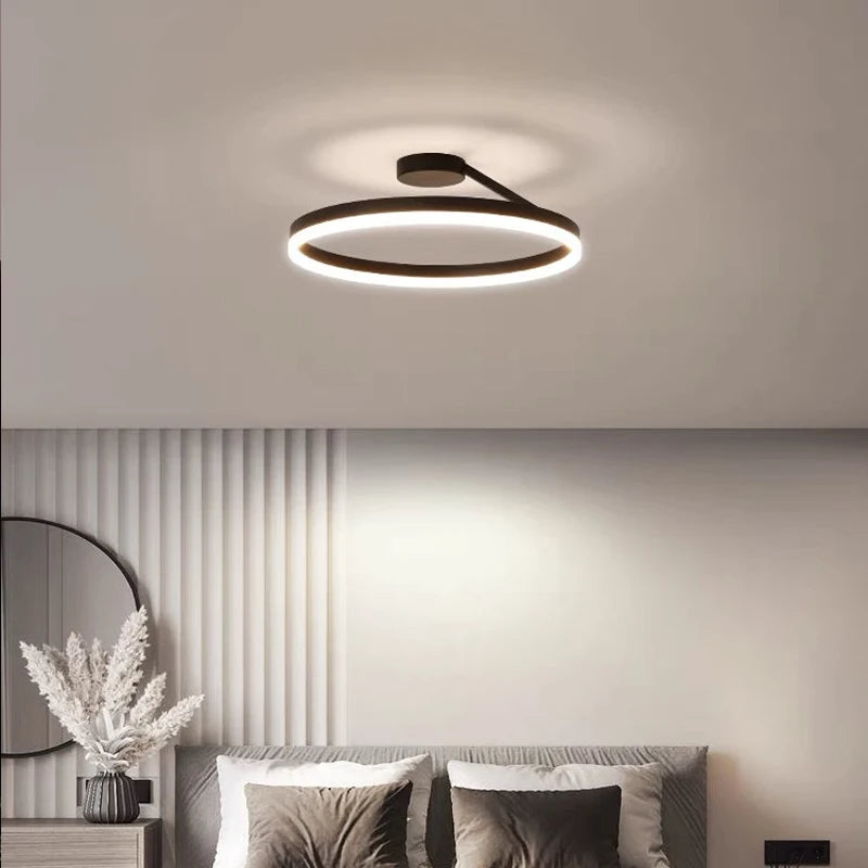 Offset Circular LED Ceiling Light with Modern Design | Ridorn