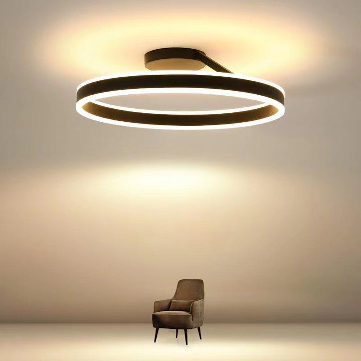 Offset Circular LED Ceiling Light with Modern Design | Ridorn