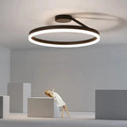 Modern offset circular LED ceiling light by Ridorn