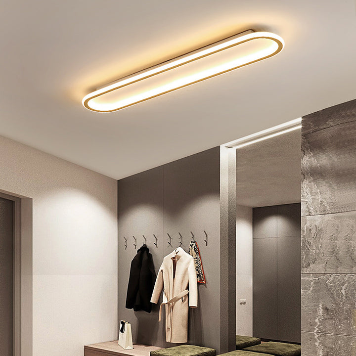 Linear LED Ceiling Light | Slim Flush Mount Design | Ridorn