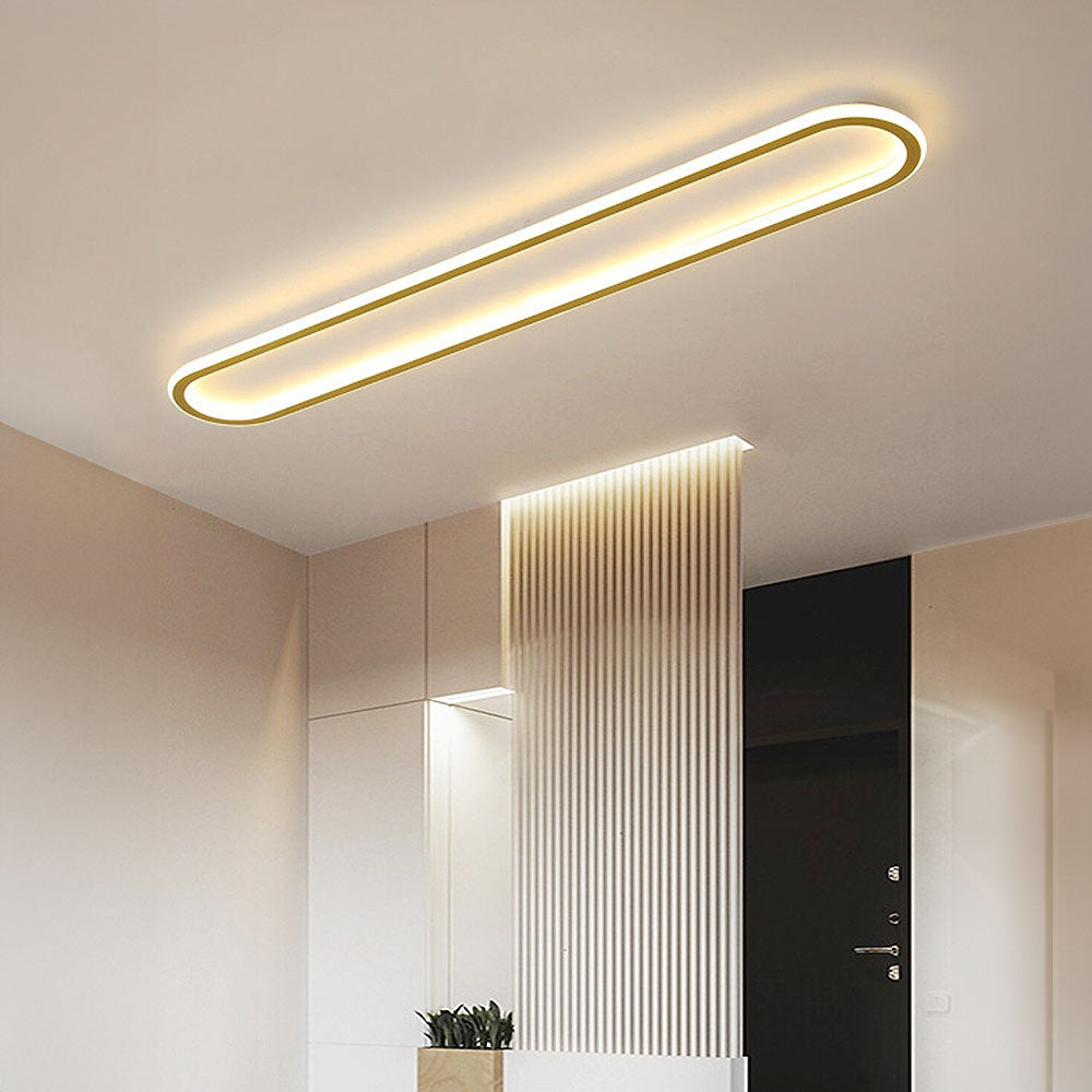 Linear LED Ceiling Light | Slim Flush Mount Design | Ridorn