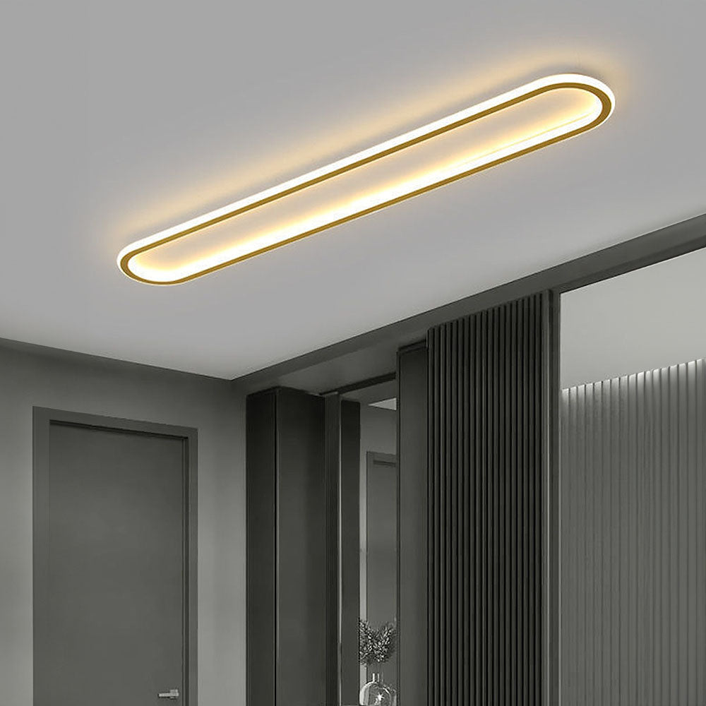 Linear LED Ceiling Light | Slim Flush Mount Design | Ridorn