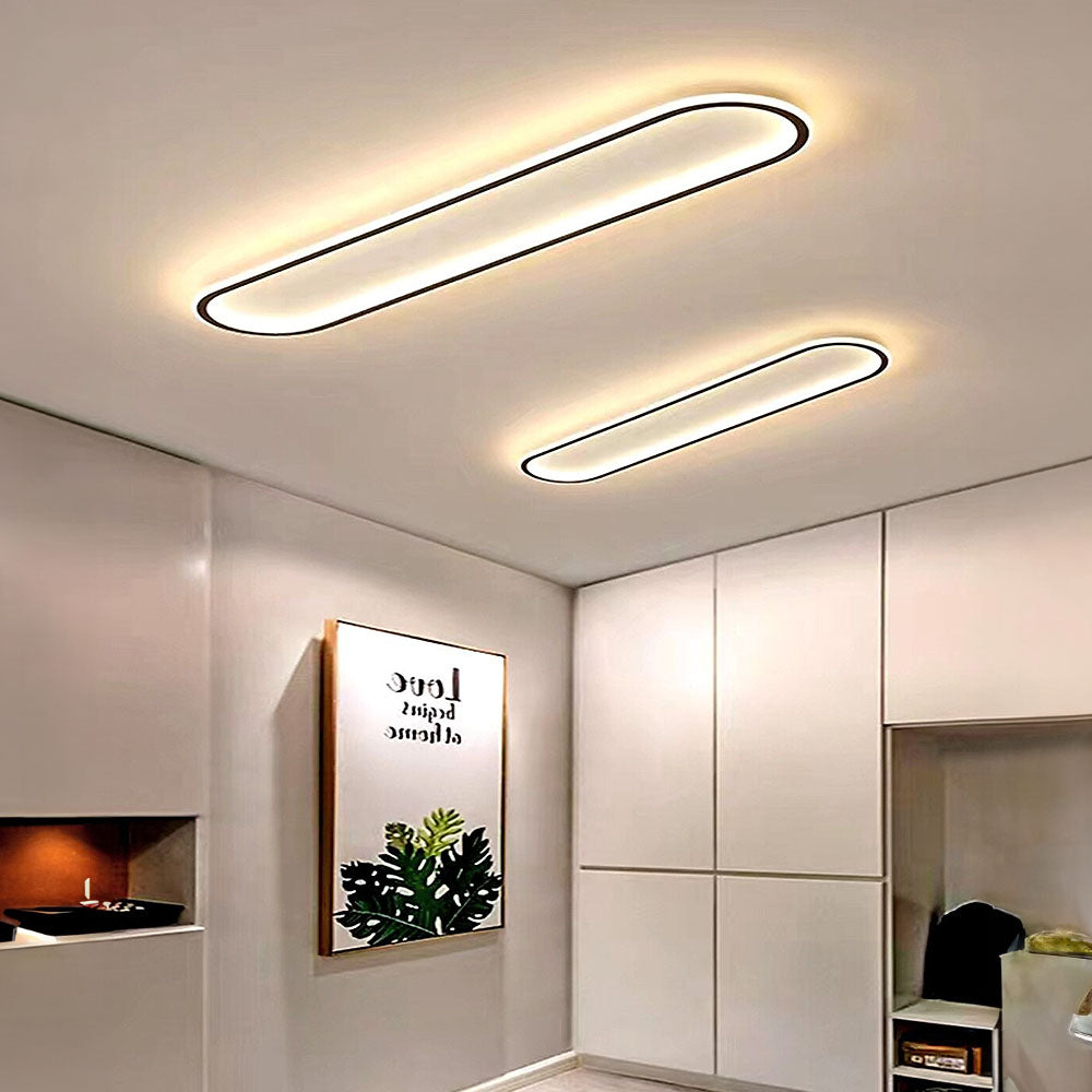 Linear LED Ceiling Light | Slim Flush Mount Design | Ridorn