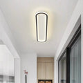 Linear LED ceiling light with slim flush mount design