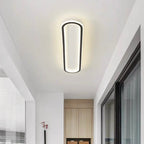 Linear LED ceiling light with slim flush mount design