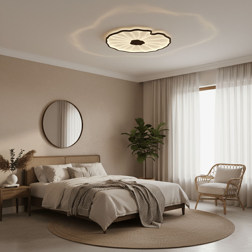 Lotus Leaf LED Ceiling Light for Indoor Spaces | Ridorn