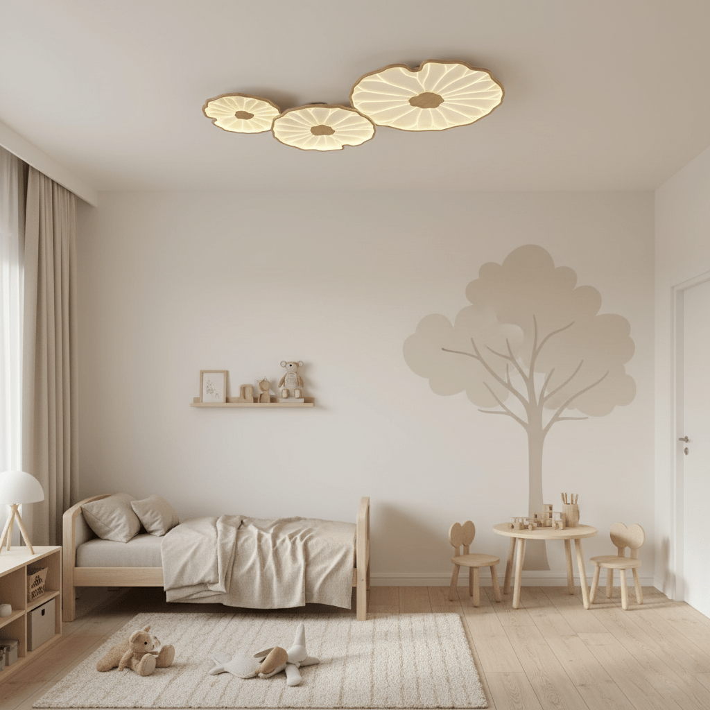 Lotus Leaf LED Ceiling Light for Indoor Spaces | Ridorn