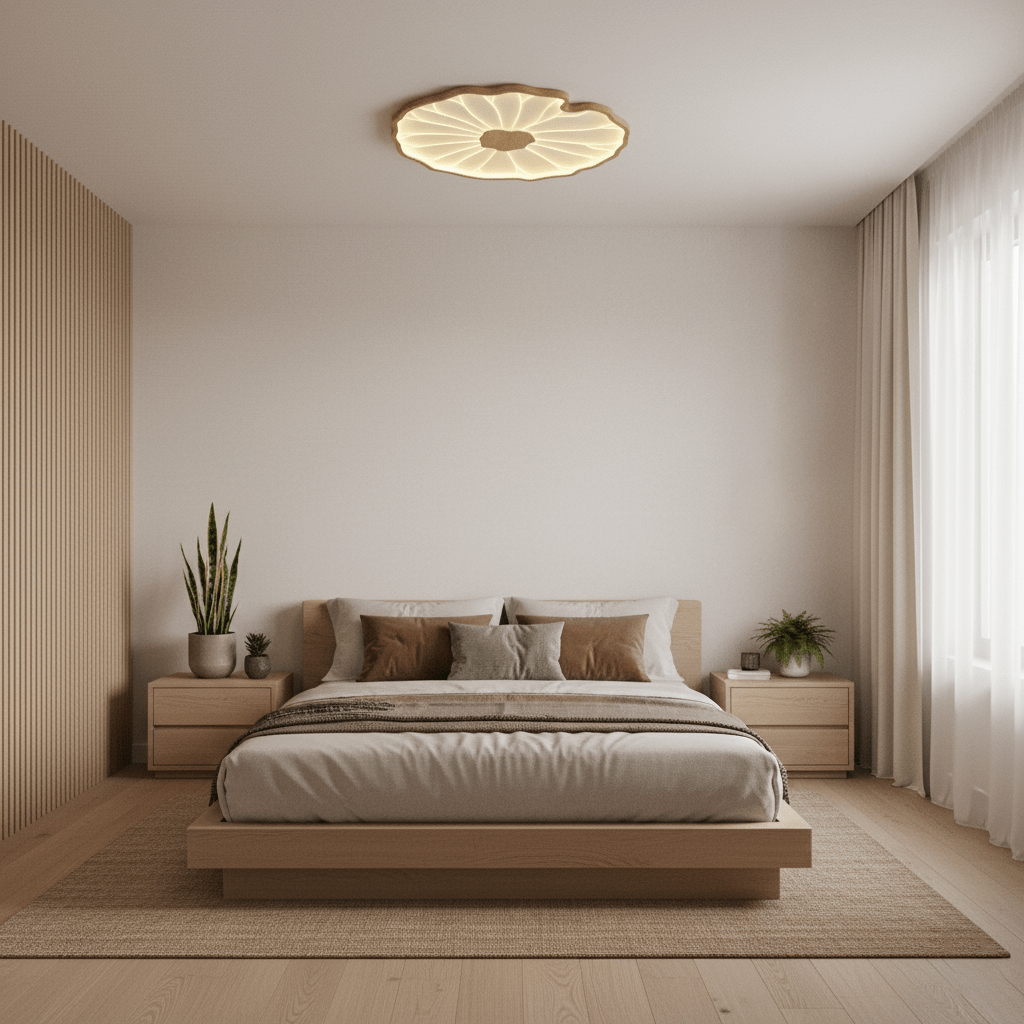 Lotus Leaf LED Ceiling Light for Indoor Spaces | Ridorn