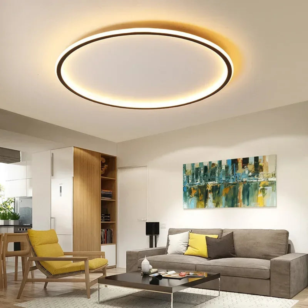 Modern Round LED Ceiling Light for Scandinavian Spaces | Ridorn