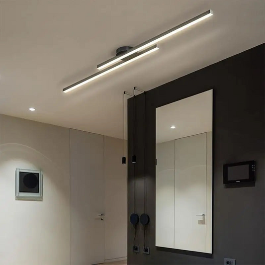 Sleek LED ceiling light fixture for modern hallways