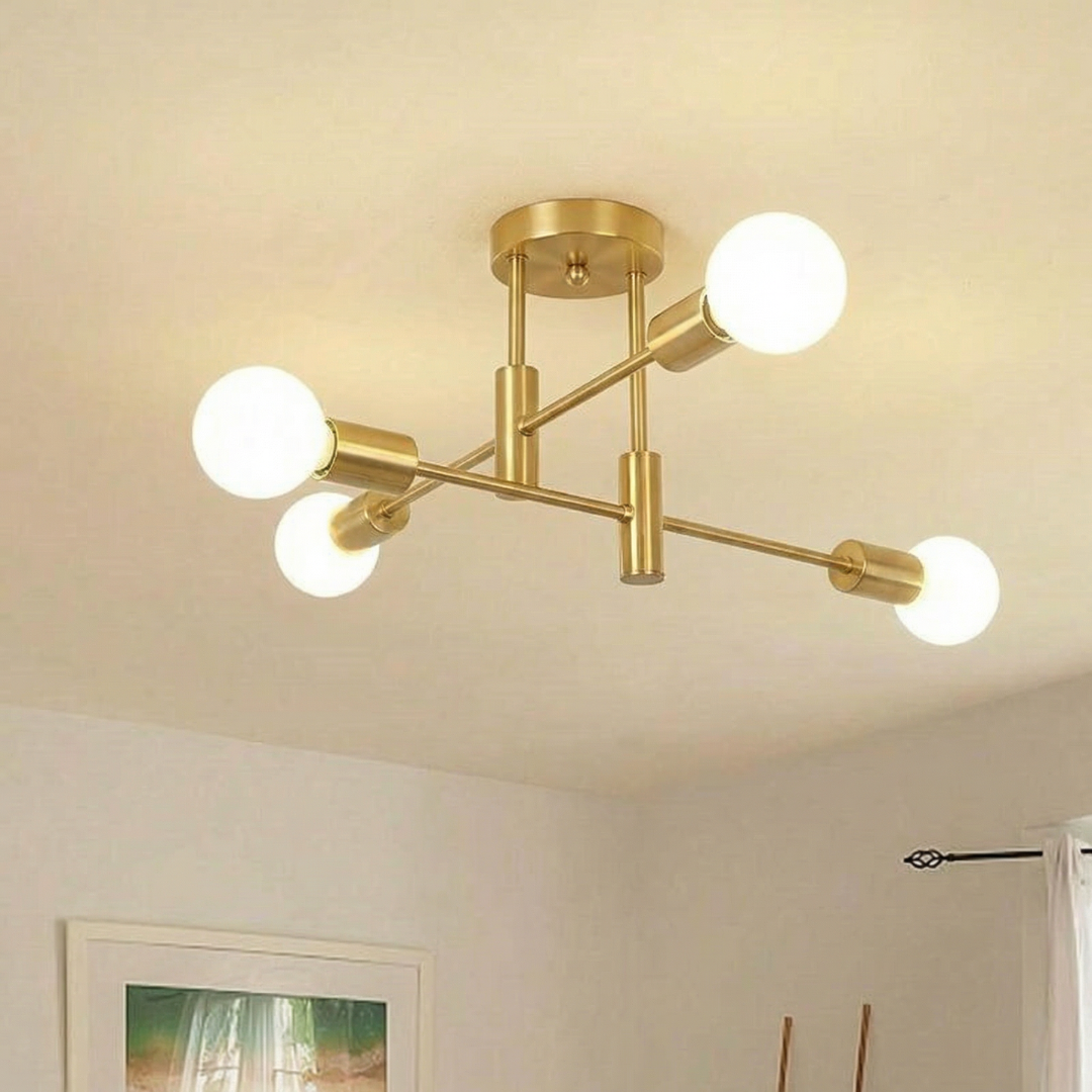 Multi-Arm Globe Ceiling Light for Balanced Illumination | Ridorn