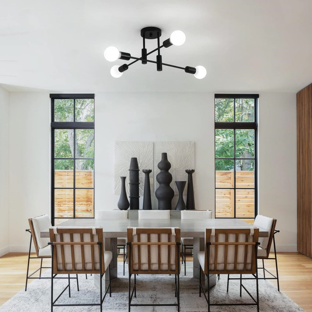 Multi-Arm Globe Ceiling Light for Balanced Illumination | Ridorn