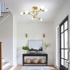 Multi-Arm Globe Ceiling Light for Balanced Illumination | Ridorn