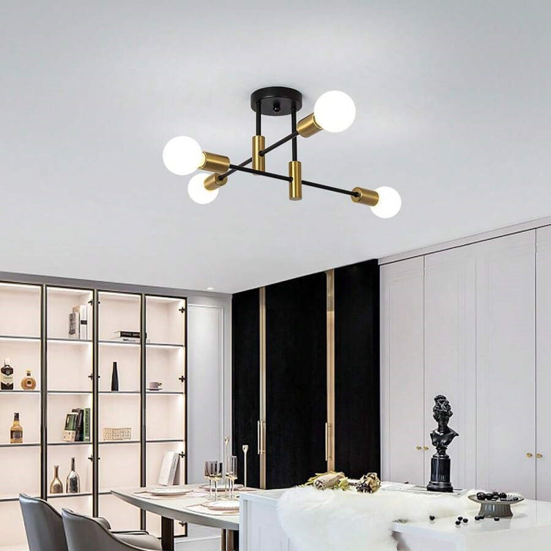 Multi-Arm Globe Ceiling Light for Balanced Illumination | Ridorn