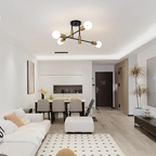 Multi-Arm Globe Ceiling Light for Balanced Illumination | Ridorn