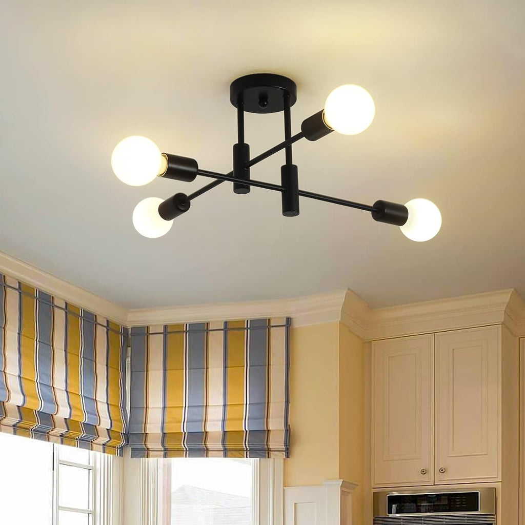 Multi-Arm Globe Ceiling Light for Balanced Illumination | Ridorn
