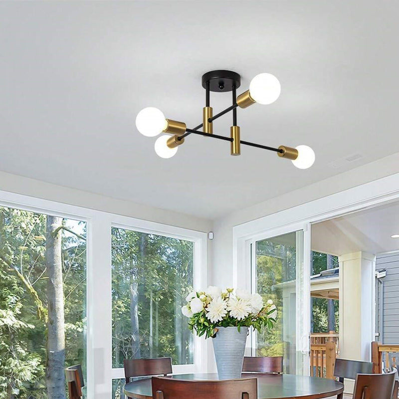 Multi-Arm Globe Ceiling Light for Balanced Illumination | Ridorn
