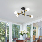 Multi-Arm Globe Ceiling Light for Balanced Illumination | Ridorn
