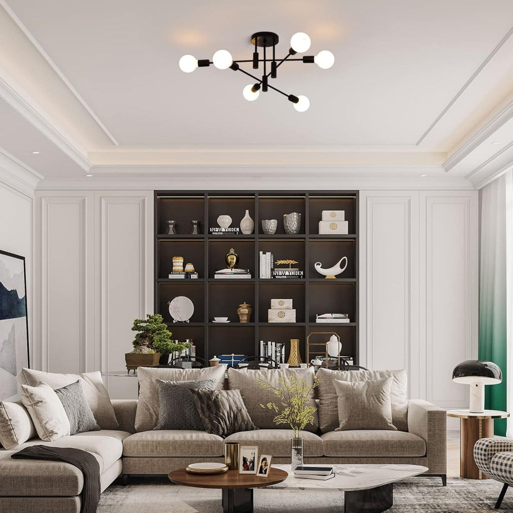 Multi-Arm Globe Ceiling Light for Balanced Illumination | Ridorn