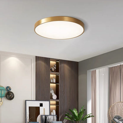 Minimalist Round Ceiling Light – Modern Flush-Mount Fixture | Ridorn
