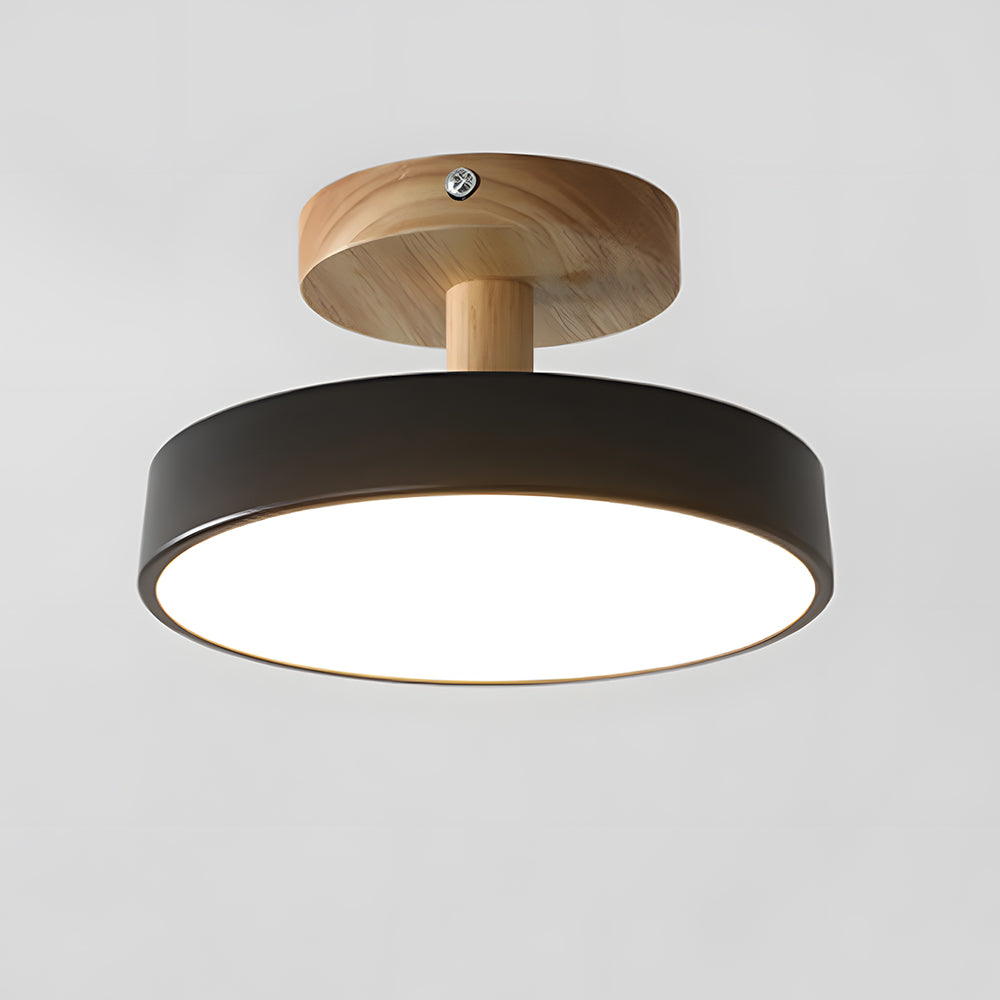 Compact Round Disc LED Ceiling Light for Low Spaces | Ridorn