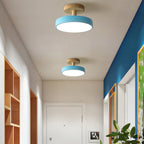 Compact Round Disc LED Ceiling Light for Low Spaces | Ridorn