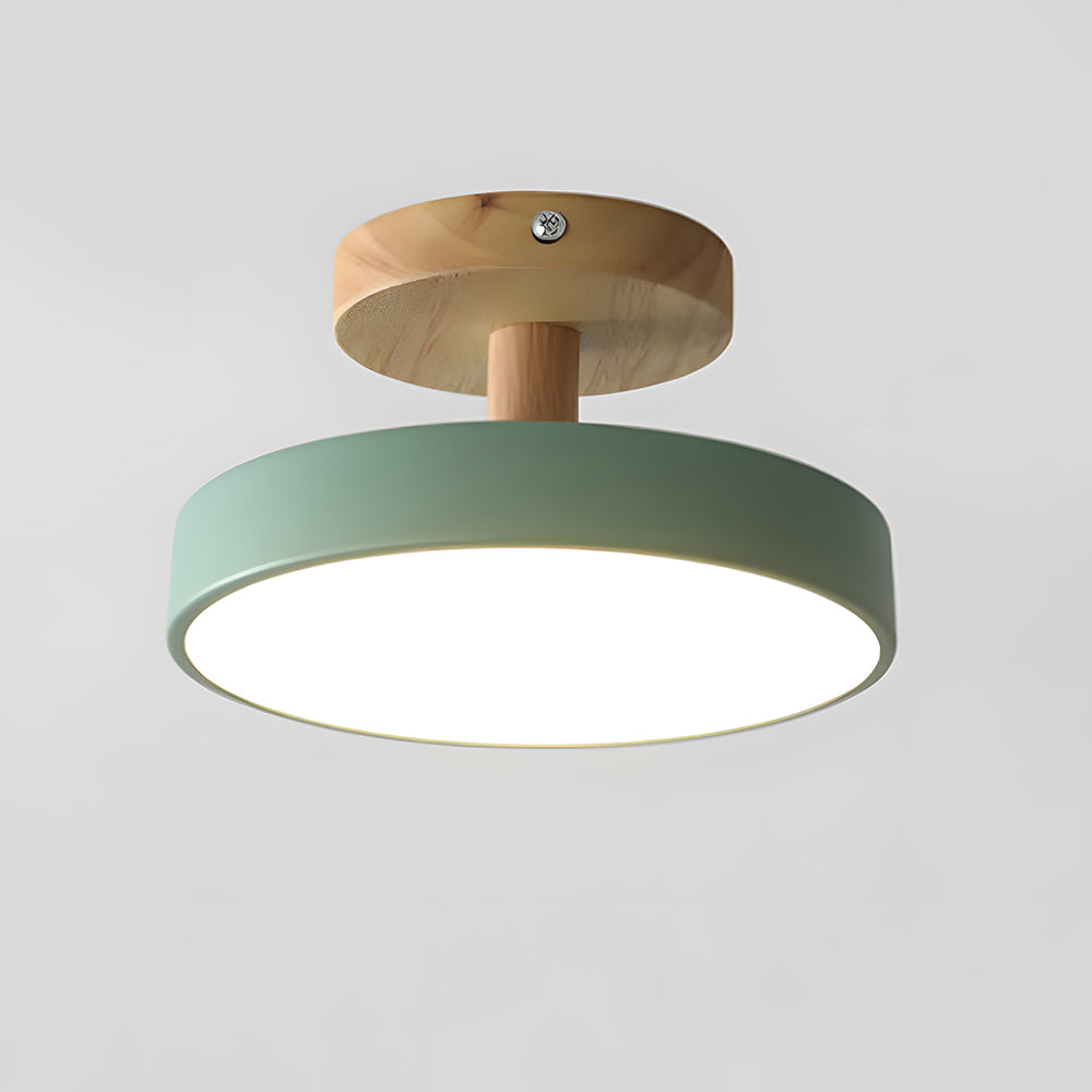 Compact Round Disc LED Ceiling Light for Low Spaces | Ridorn
