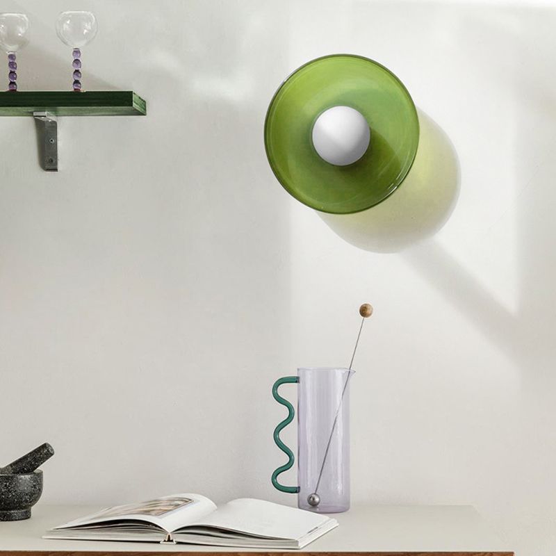 Round Glass Flush Ceiling Light Fixture for Indoor Spaces | Ridorn