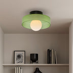 Round Glass Flush Ceiling Light Fixture for Indoor Spaces | Ridorn