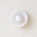 Round Glass Flush Ceiling Light Fixture for Indoor Spaces | Ridorn