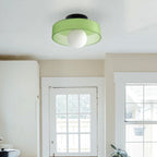 Round Glass Flush Ceiling Light Fixture for Indoor Spaces | Ridorn