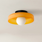 Round Glass Flush Ceiling Light Fixture for Indoor Spaces | Ridorn