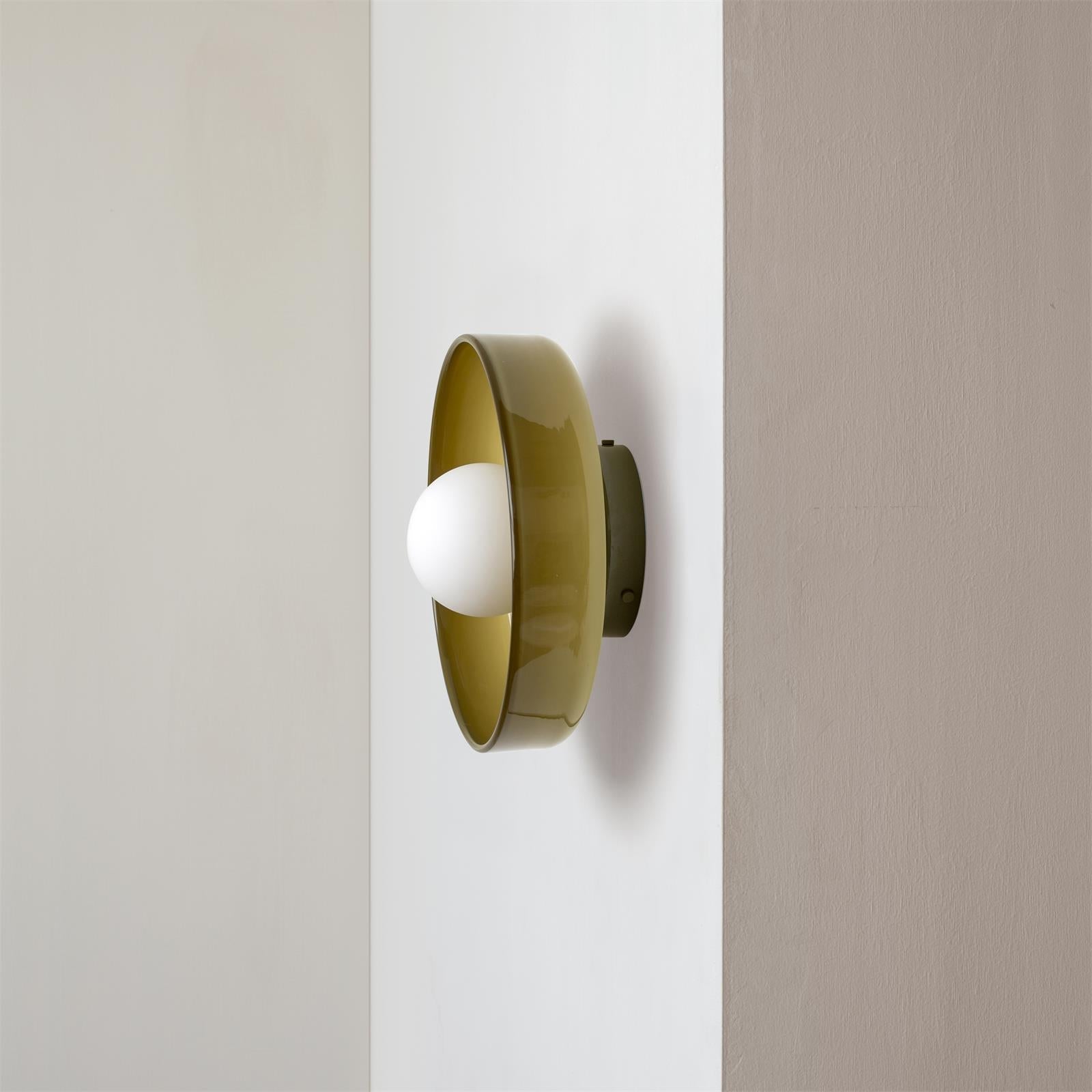 Round Glass Flush Ceiling Light Fixture for Indoor Spaces | Ridorn